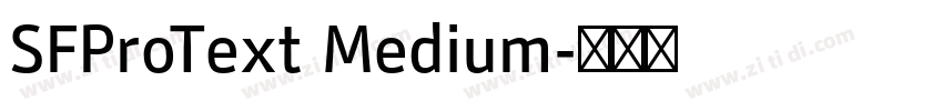 SFProText Medium字体转换